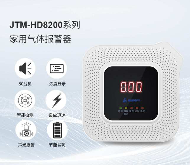 HD8200智能語音型雙氣體報(bào)警器